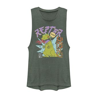 Juniors Rugrats Reptar Kanji Poster Muscle Tank Top