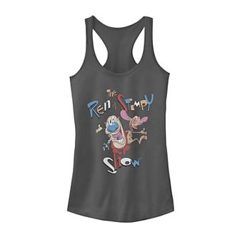 Juniors Ren & Stimpy Show Vintage Logo Tank Top