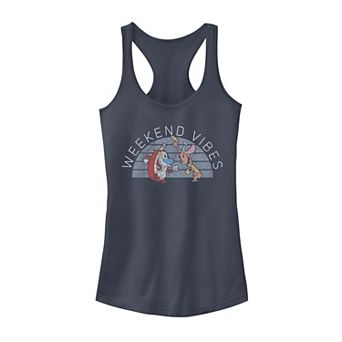 Juniors Ren & Stimpy Weekend Vibes Tank Top