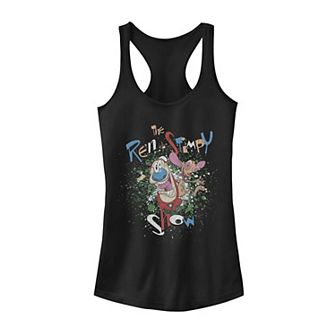 Juniors' Ren and Stimpy Logo Tank Top