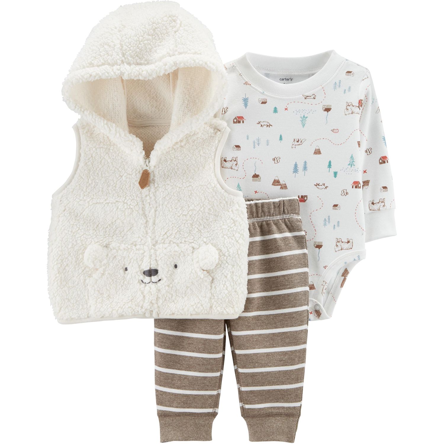baby girl sherpa vest