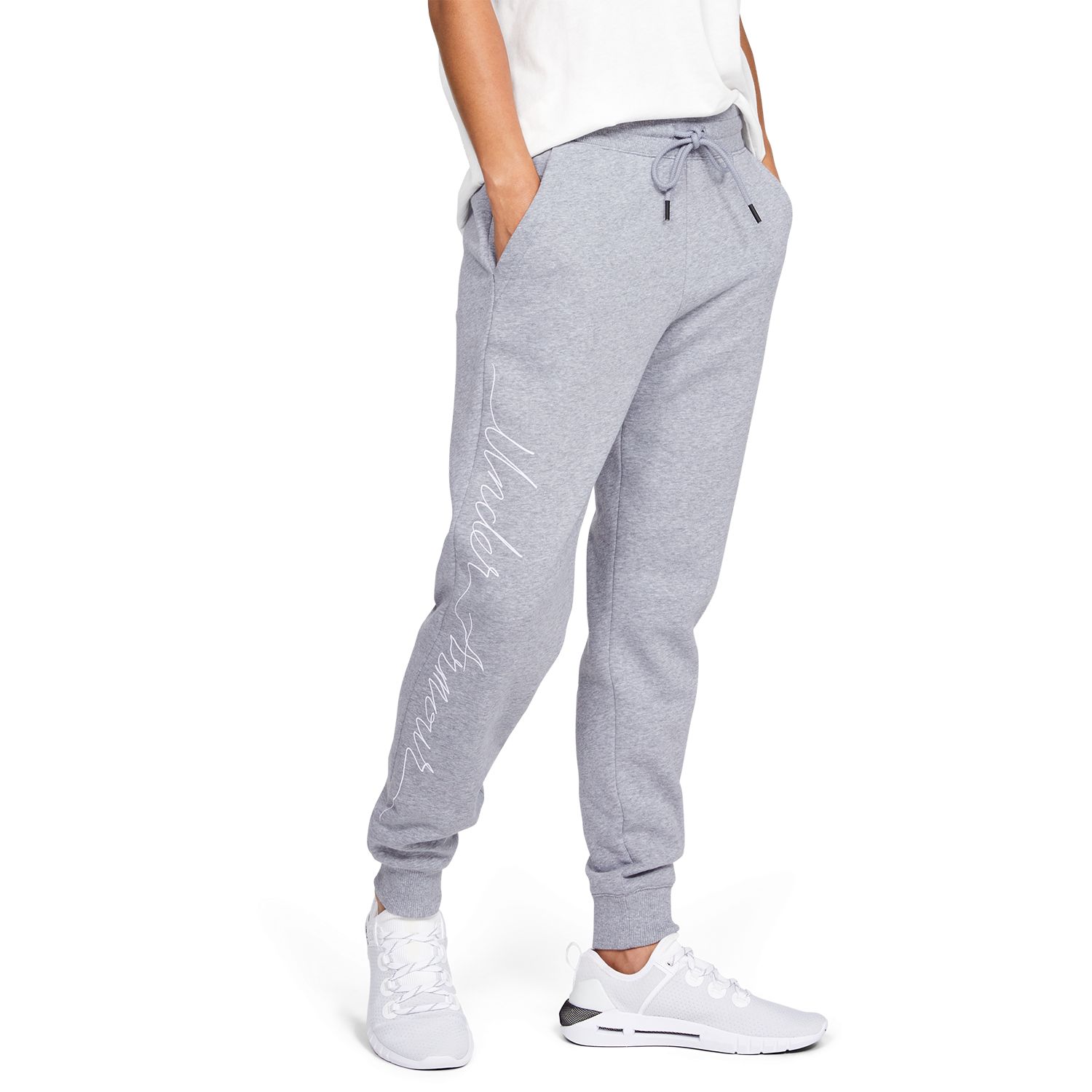 under armour grey sweatpants womens