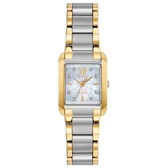 Citizen Eco-Drive Women's Bianca Diamond Accent Two Tone Watch - EW5554-58D