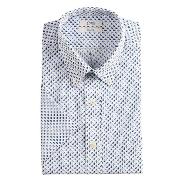 Men's Croft & Barrow® Classic-Fit Easy-Care Short-Sleeved Dress Shirt