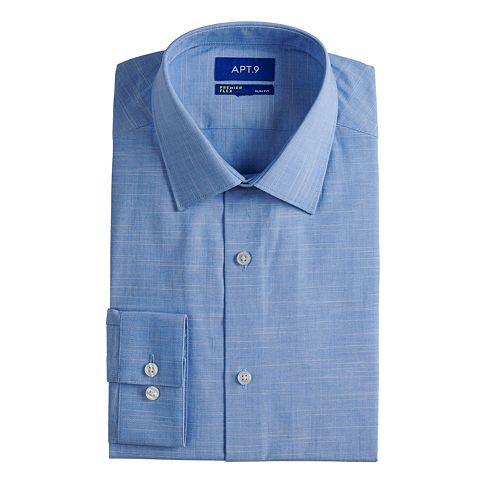 Men's Apt. 9® Slim-Fit Premier Flex Collar Stretch Dress Shirt