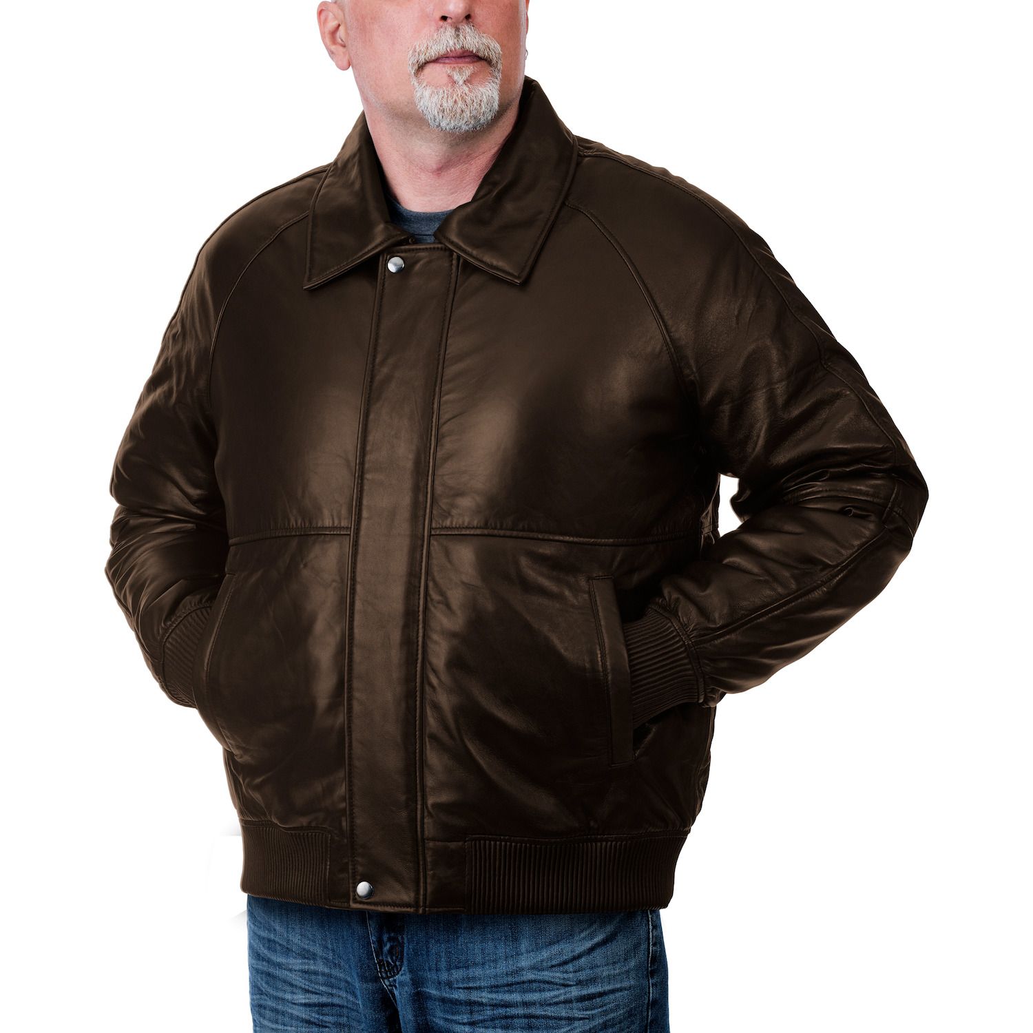 kohls leather jacket mens