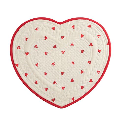Celebrate Valentine's Day Together Reversible Heart Placemat