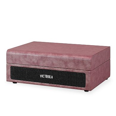Victrola Parker Bluetooth Suitcase Record Player with 3-speed Turntable