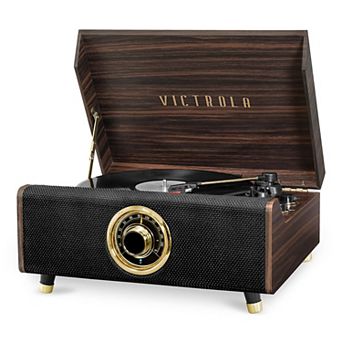 Victrola 4-in-1 Highland Bluetooth Record Player with 3-Speed Turntable & FM Radio