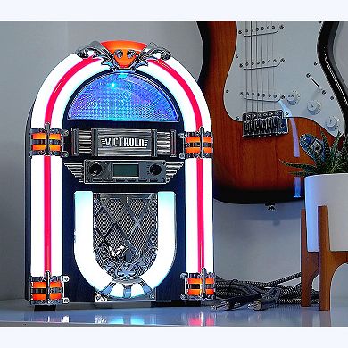 Victrola Nostalgic Wood Countertop Jukebox with Built-in Bluetooth