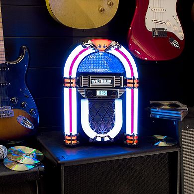 Victrola Nostalgic Wood Countertop Jukebox with Built-in Bluetooth