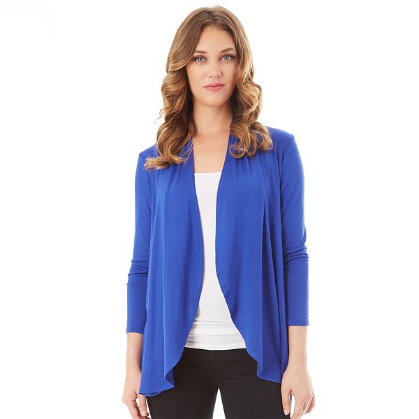 Women's Apt. 9® Ruched Sleeve Open-Front Cardigan