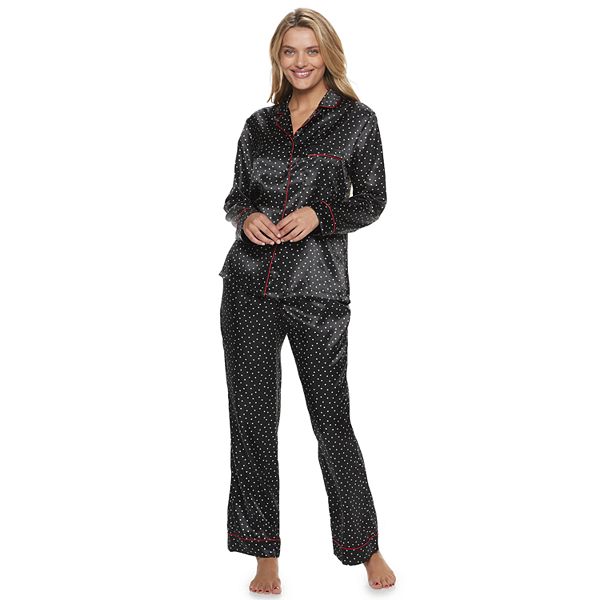 Women s Apt. 9 Satin Shirt Pants Pajama Set