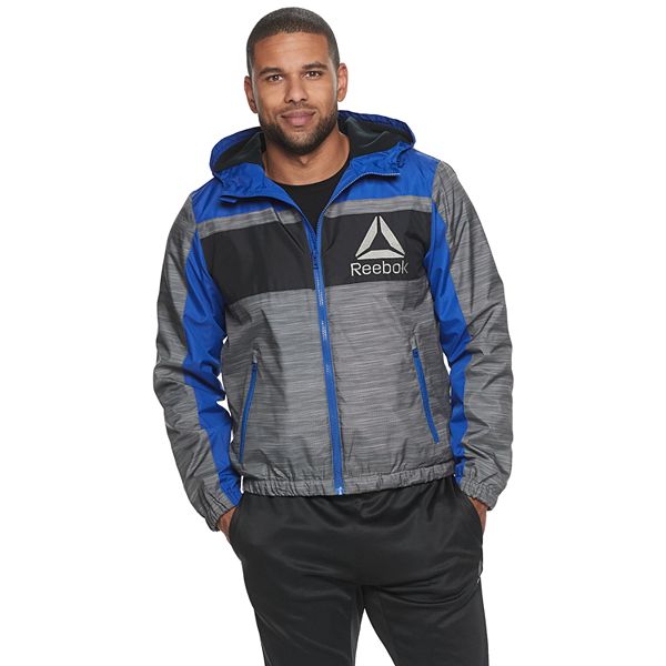 Men's Reebok Colorblock Hooded Windbreaker Jacket