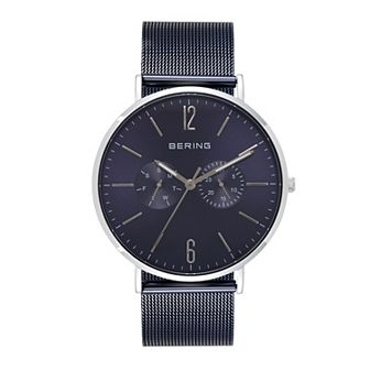 BERING Men's Classic Two Tone Stainless Steel Mesh Watch - 14240-303