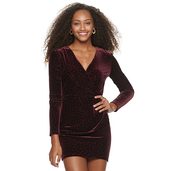 Juniors 2024 velvet dress