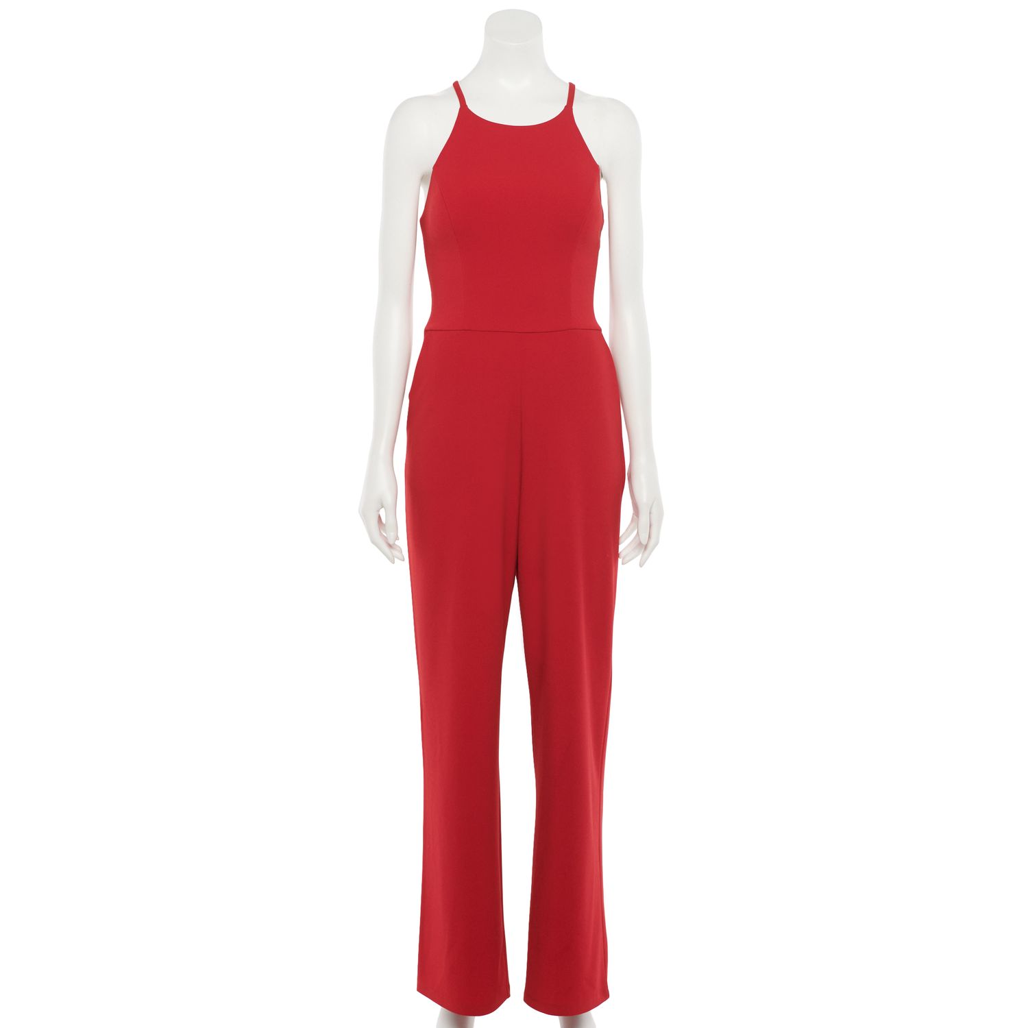 red jumpsuit women's clothing