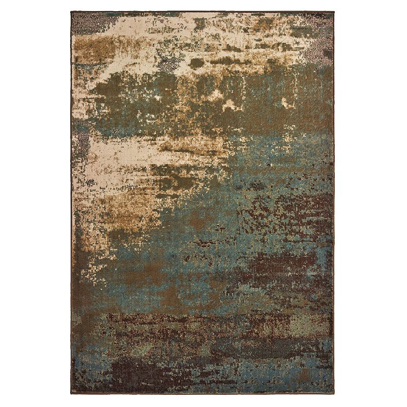 StyleHaven Laryann Organic Abstract Rug, Blue, 5X7 Ft