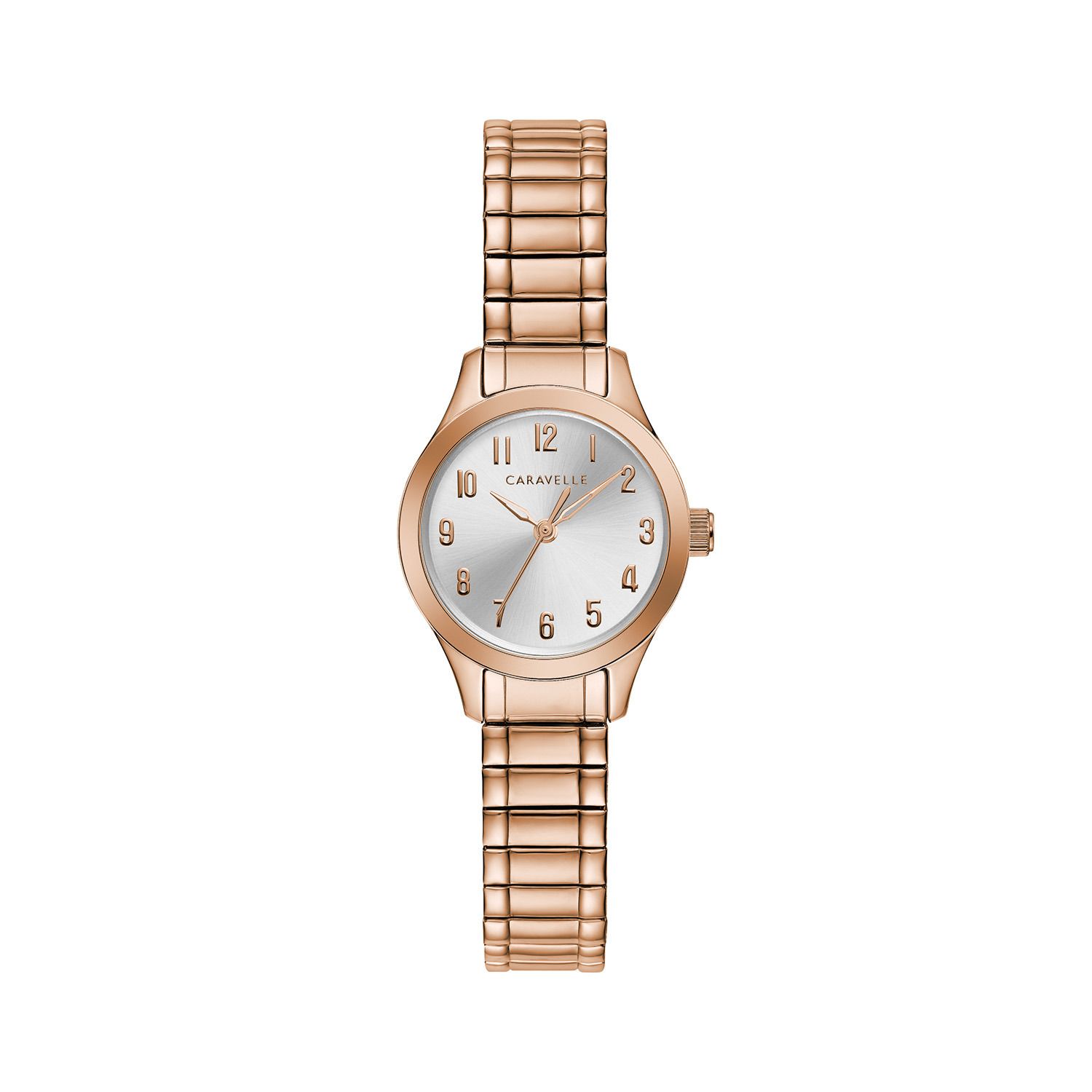 caravelle rose gold watch