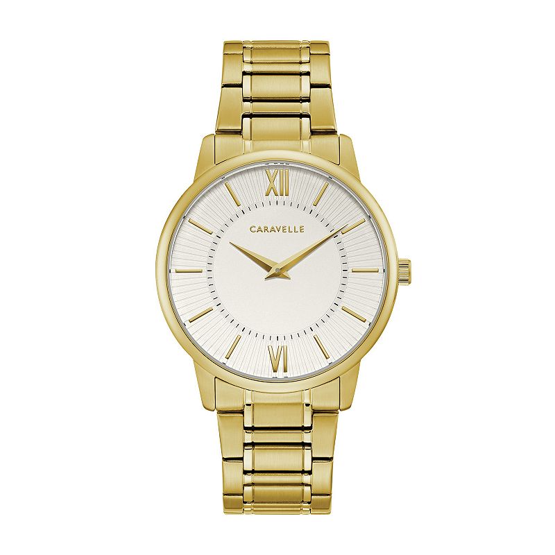 Caravelle by Bulova Men's Gold-Tone Watch - 44A114, Size: Large, Gold Tone