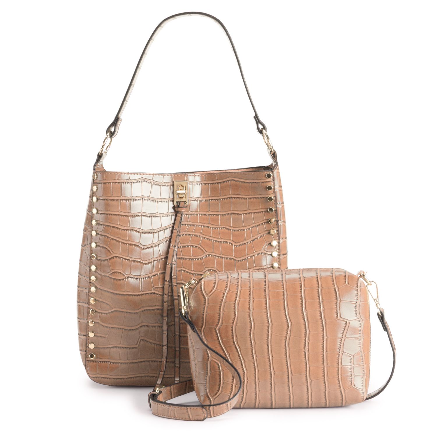 croc print crossbody bag