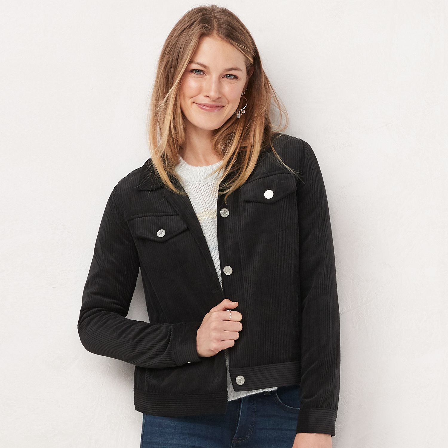 kohls lauren conrad jean jacket