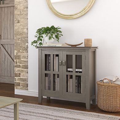 Simpli Home Artisan Contemporary Low Storage Cabinet