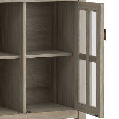 Simpli Home Artisan Contemporary Low Storage Cabinet
