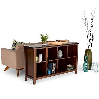 Simpli Home Artisan Contemporary 8-Cube Storage Sofa Table