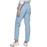 Juniors' Almost Famous Chambray Paperbag Waist Pants