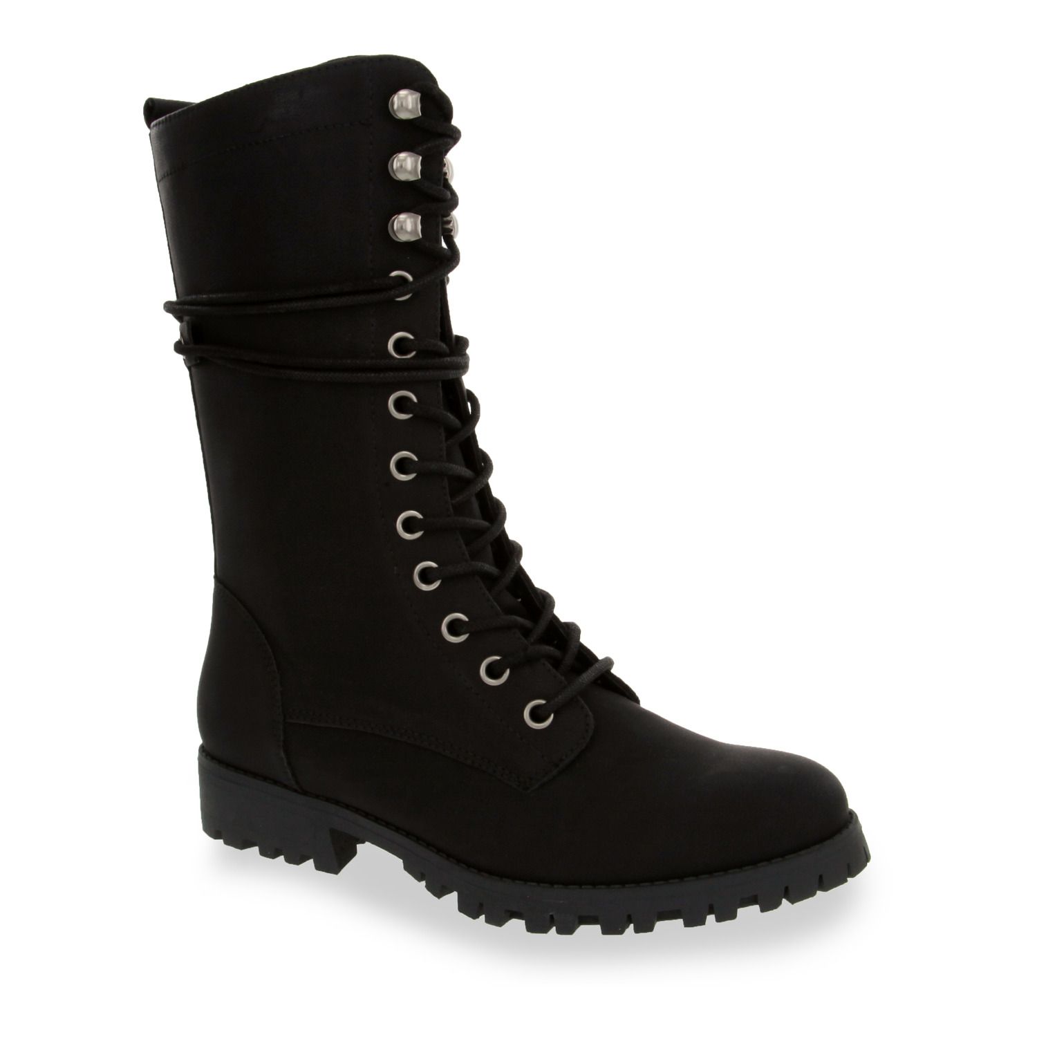 mid shaft leather boots