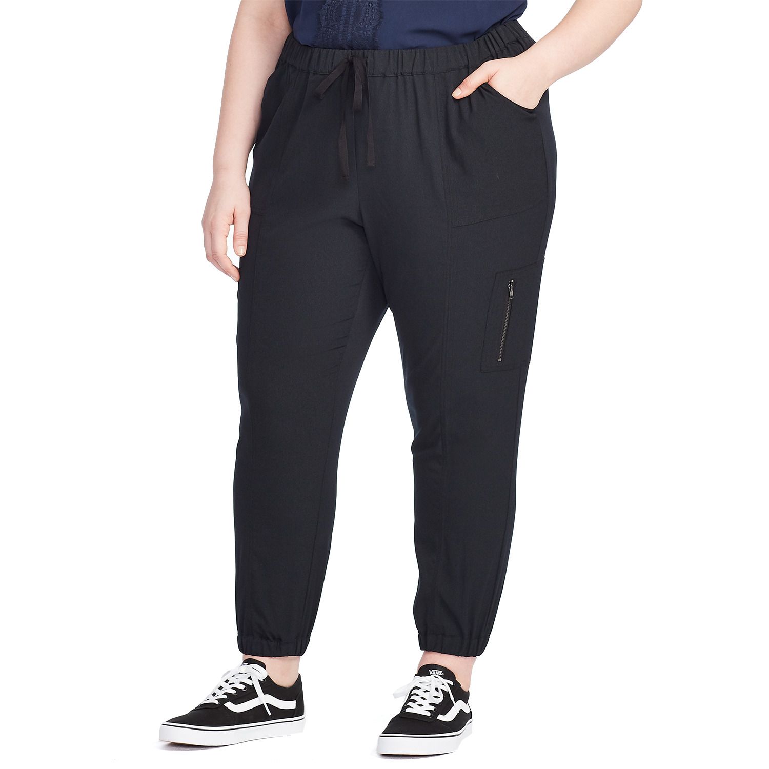 plus size utility joggers