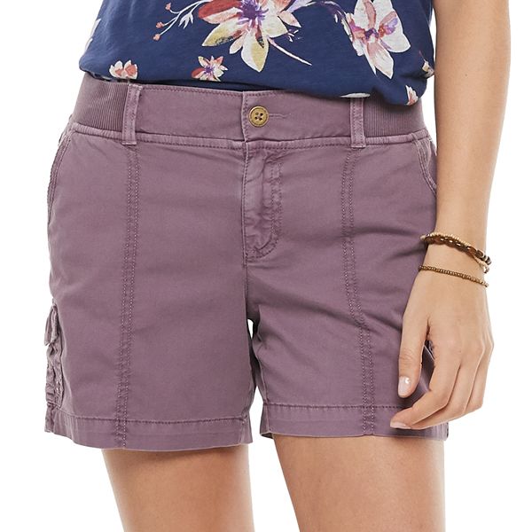 WOMENS SONOMA LIFE STYLE SKIMMER CARGO PETITE SHORTS SIZE 10P B44-415