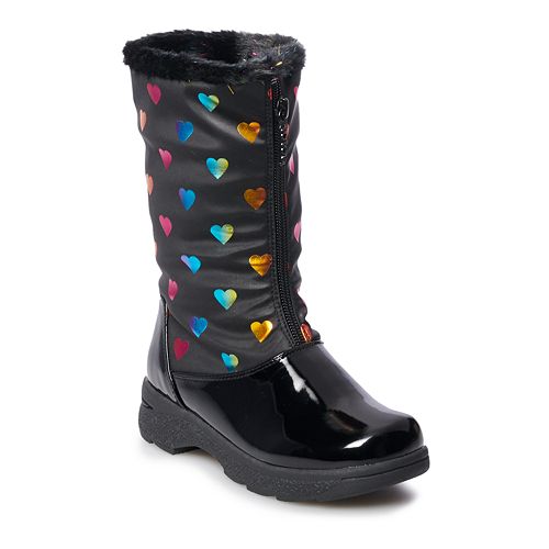 totes womens flora waterproof insulated winter boots block heel
