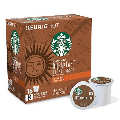 Keurig Bundle - K-Mini Plus Single-Serve K-Cup Pod Coffee Maker & Starbucks Breakfast Blend Keurig K-Cup Pods 16-pk.