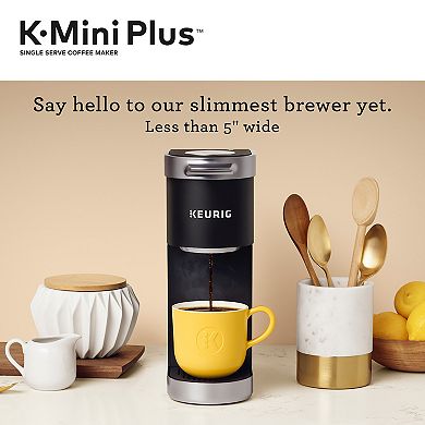 Keurig Bundle - K-Mini Plus Single-Serve K-Cup Pod Coffee Maker & Starbucks Breakfast Blend Keurig K-Cup Pods 16-pk.