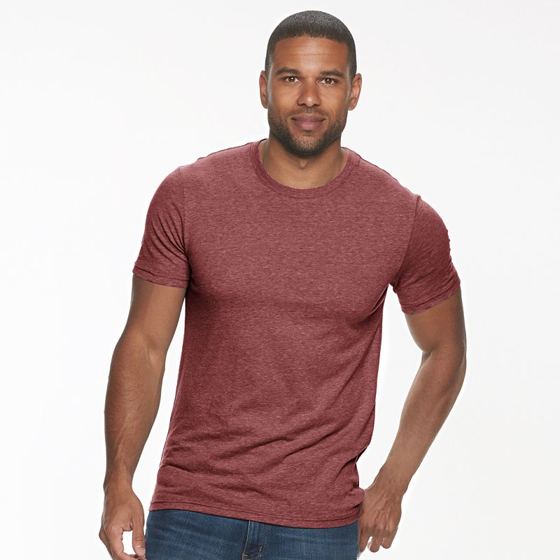 Mens Sonoma Goods For Life Supersoft Crewneck Tee, Size: Small, Red