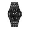 Bulova Men's Black Crystal Accent Stainless Steel Watch - 98A240