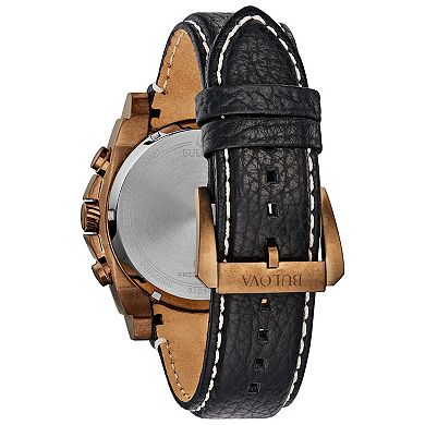 Bulova Men's Precisionist Chronograph Leather Watch - 97B188