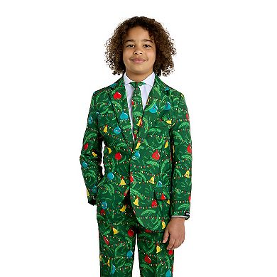 Boys 4-16 Suitmeister Green Tree Christmas Light-Up Suit