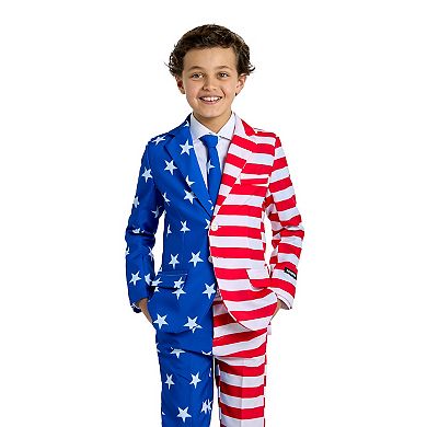 Boys 4-16 Suitmeister USA Flag Americana Suit