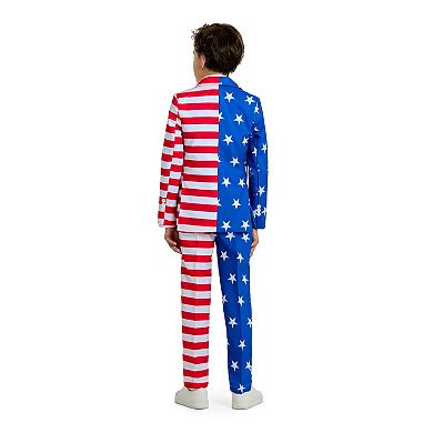 Boys 4-16 Suitmeister USA Flag Americana Suit