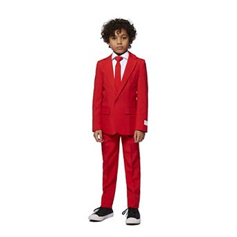Boys 2-8 OppoSuits Red Devil Solid Suit