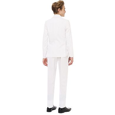 Boys 10-16 OppoSuits White Knight Solid Suit