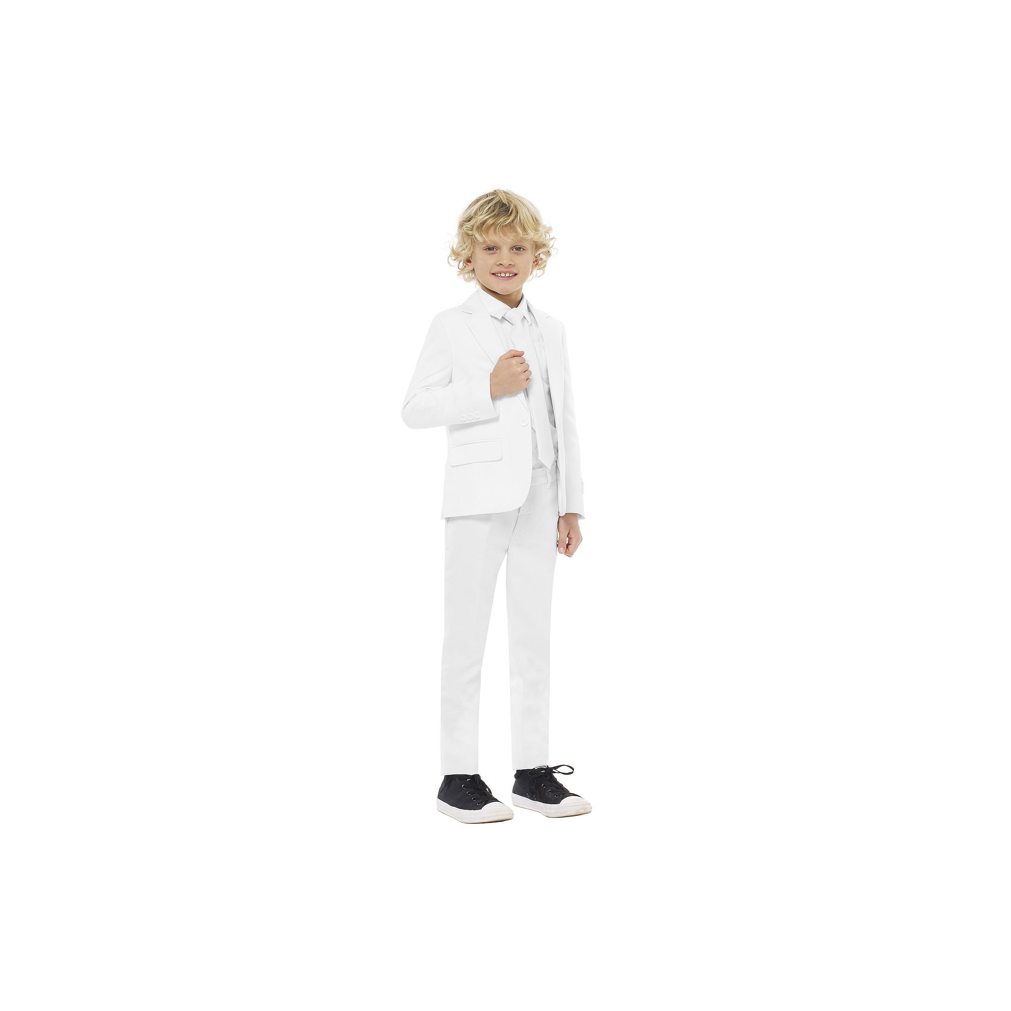 Boys 2-8 OppoSuits White Knight Solid Suit, Boys