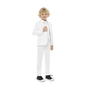 Boys 2-8 OppoSuits White Knight Solid Suit