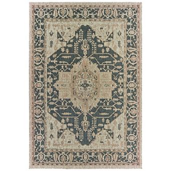 StyleHaven Lafayette Center Medallion Indoor Outdoor Rug