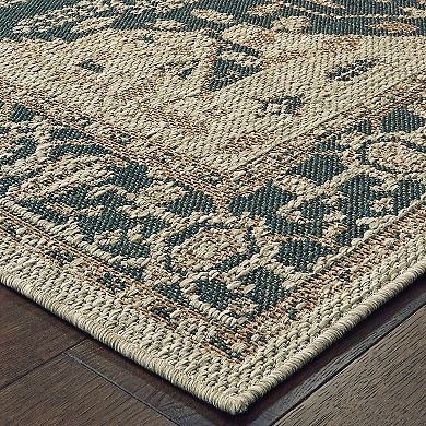 StyleHaven Lafayette Center Medallion Indoor Outdoor Rug