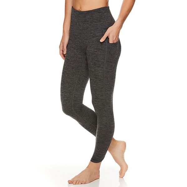 GAIAM 🧘‍♀️ Yoga Crop Mesh Leggings 7/8 Detail Mid High Waist