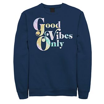 Juniors' Fifth Sun Good Vibes Only Tie Dye Fleece